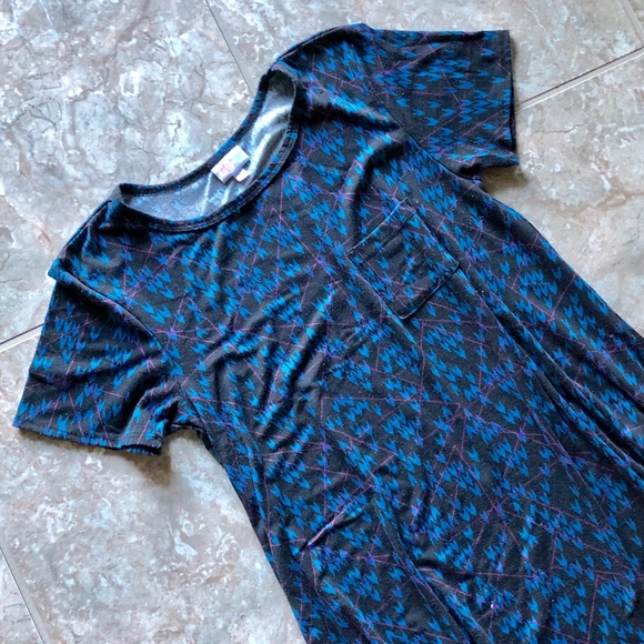 LuLaRoe Hi-Lo Black Swing Dress - Picture 2 of 4